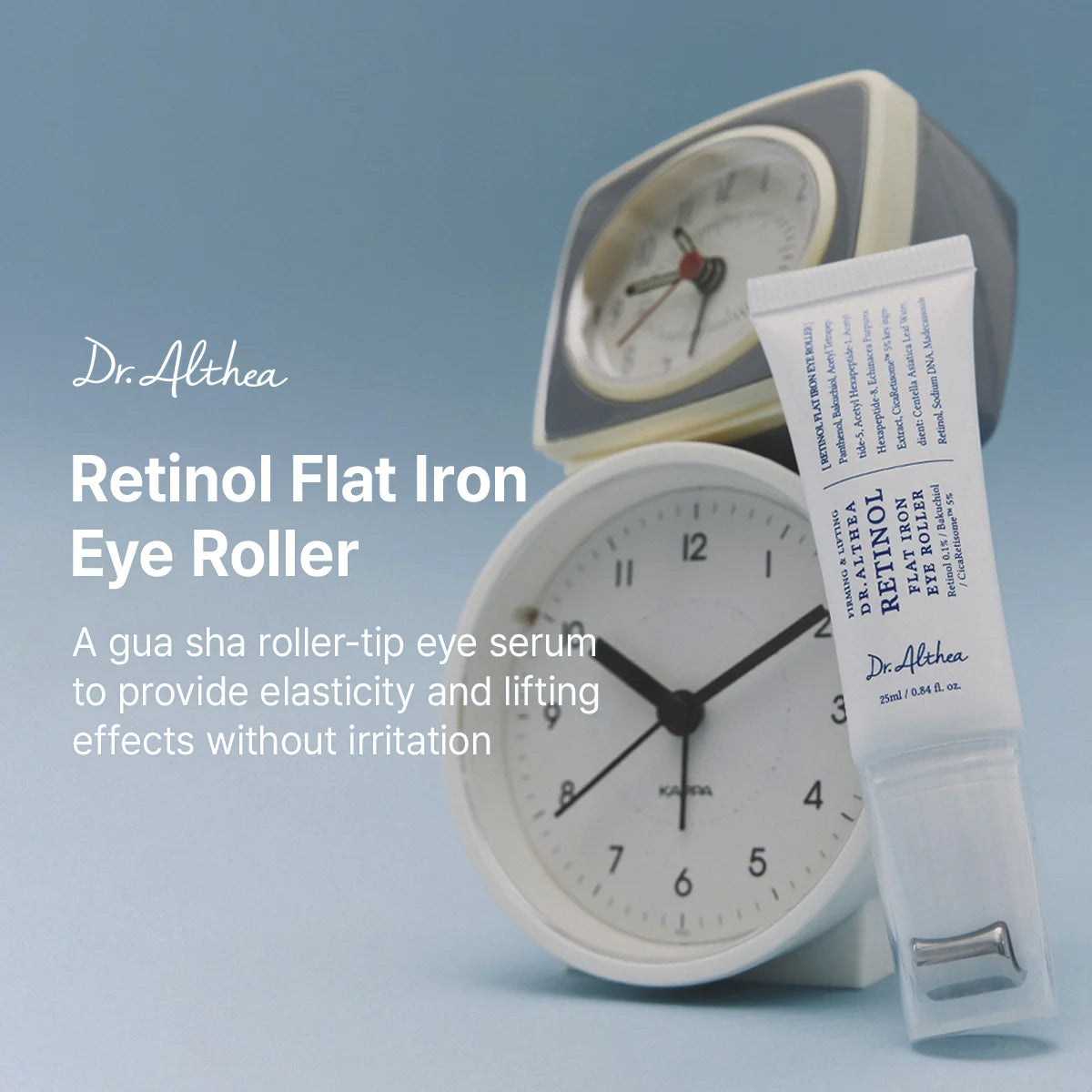 Rodillo de ojos de hierro plano con retinol