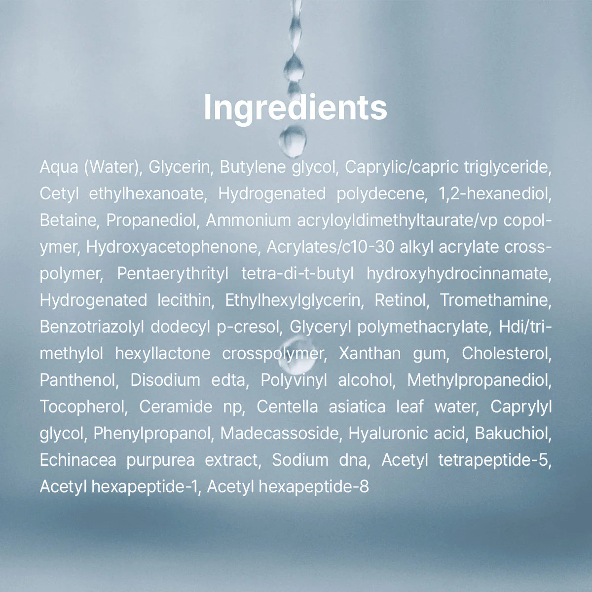 Rodillo de ojos de hierro plano con retinol