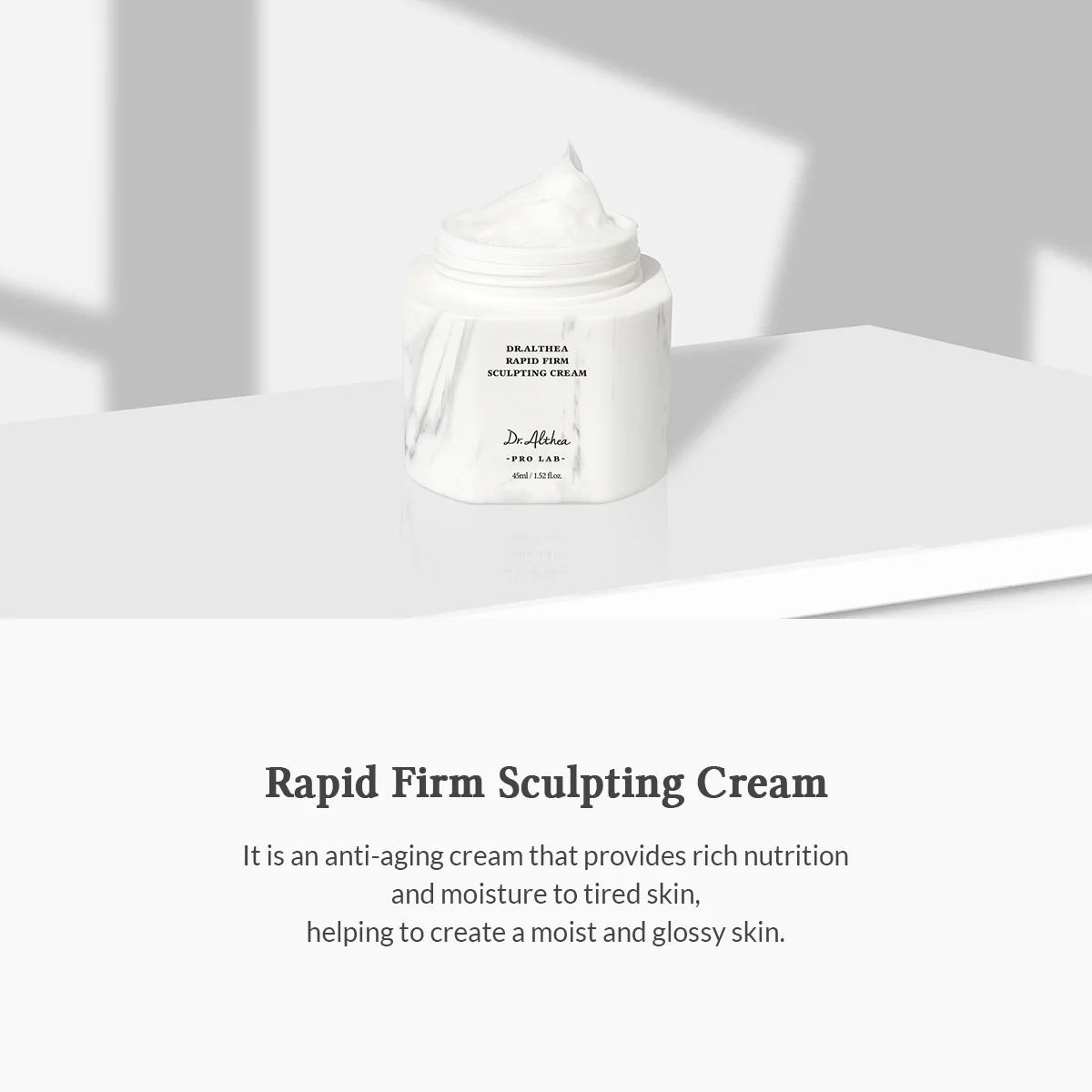 Crema de escultura firme rápida