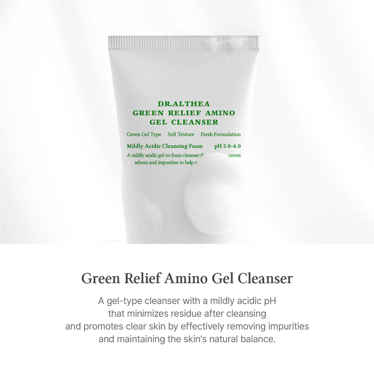 Limpiador en gel de aminoácidos Green Relief